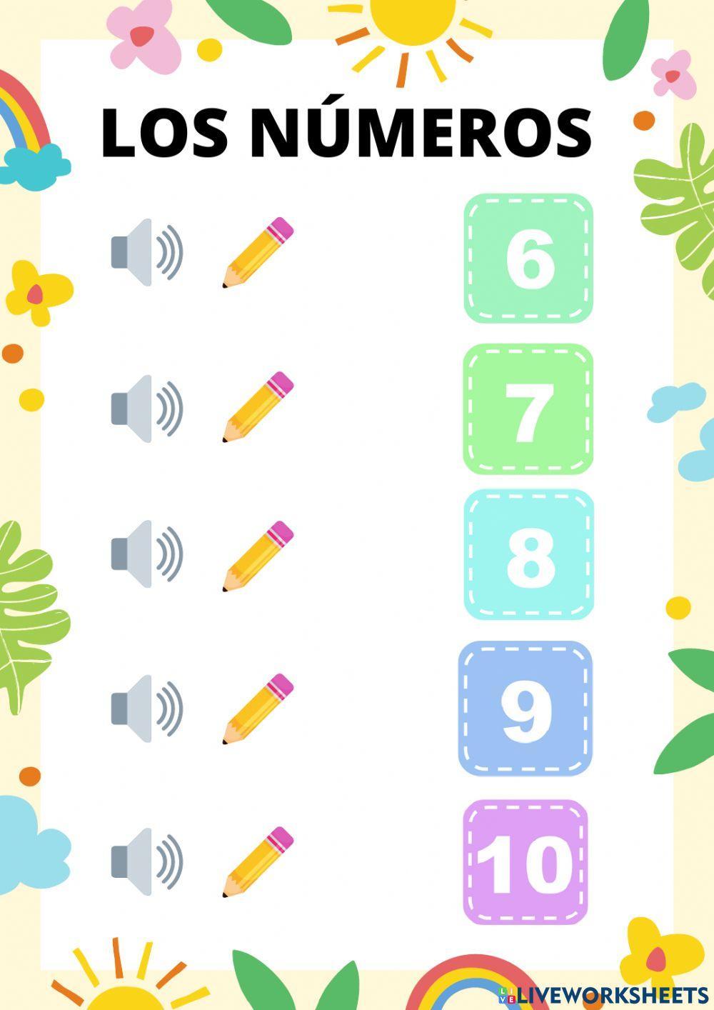 Los números del 1 al 10