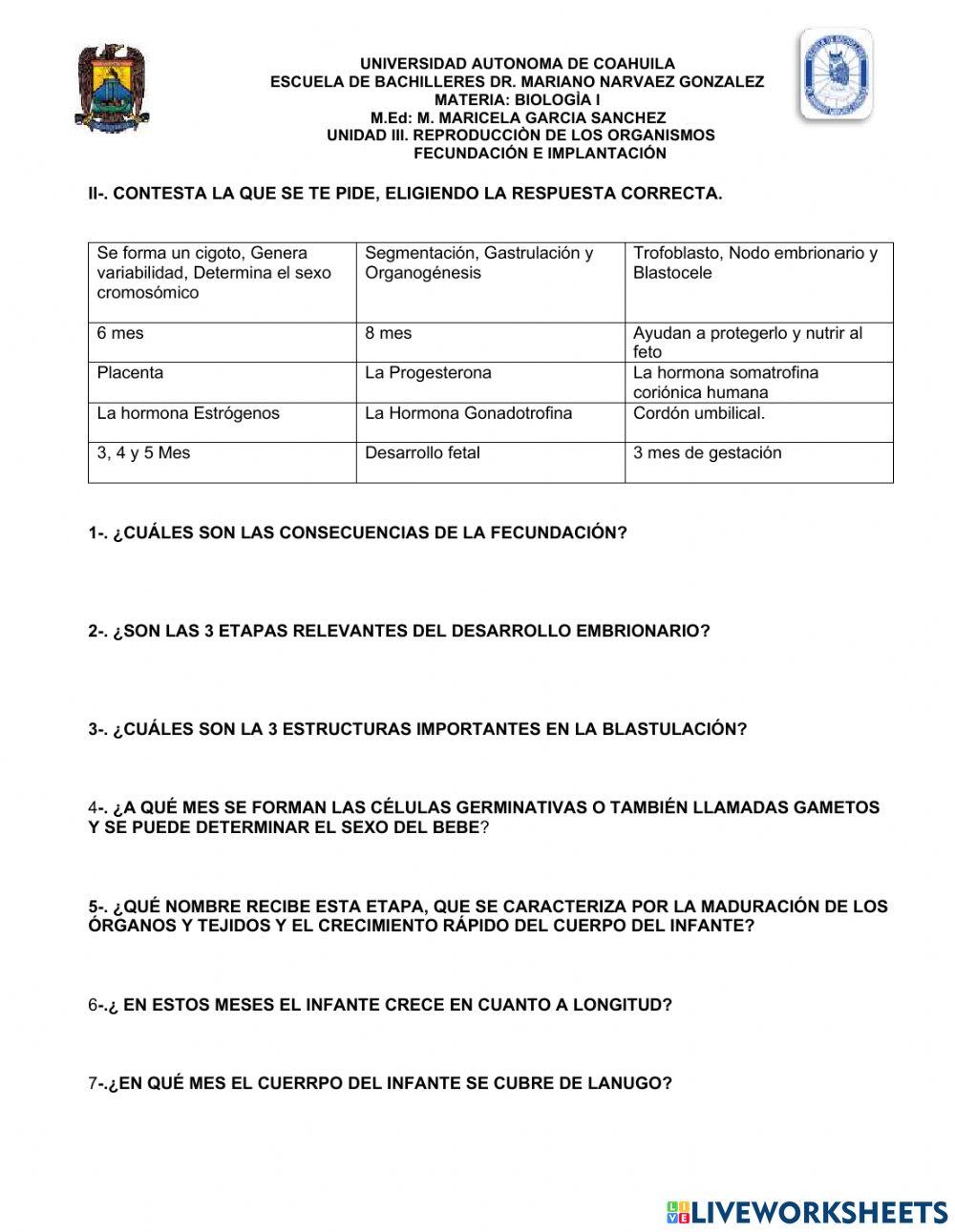 Implantacion y embarazo