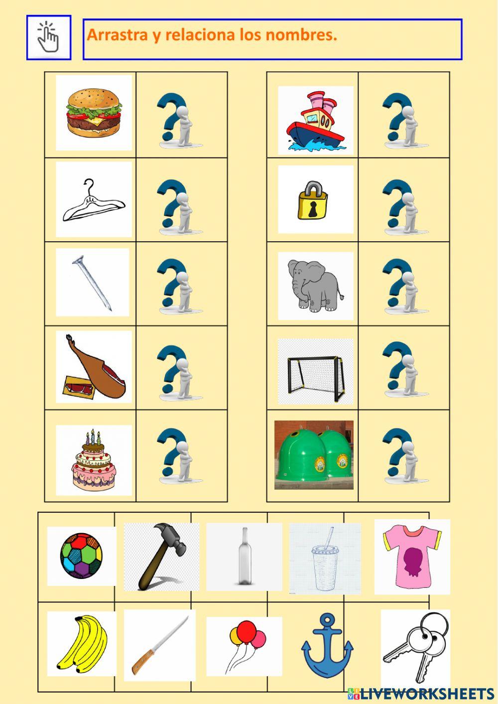 Arrastra y relaciona