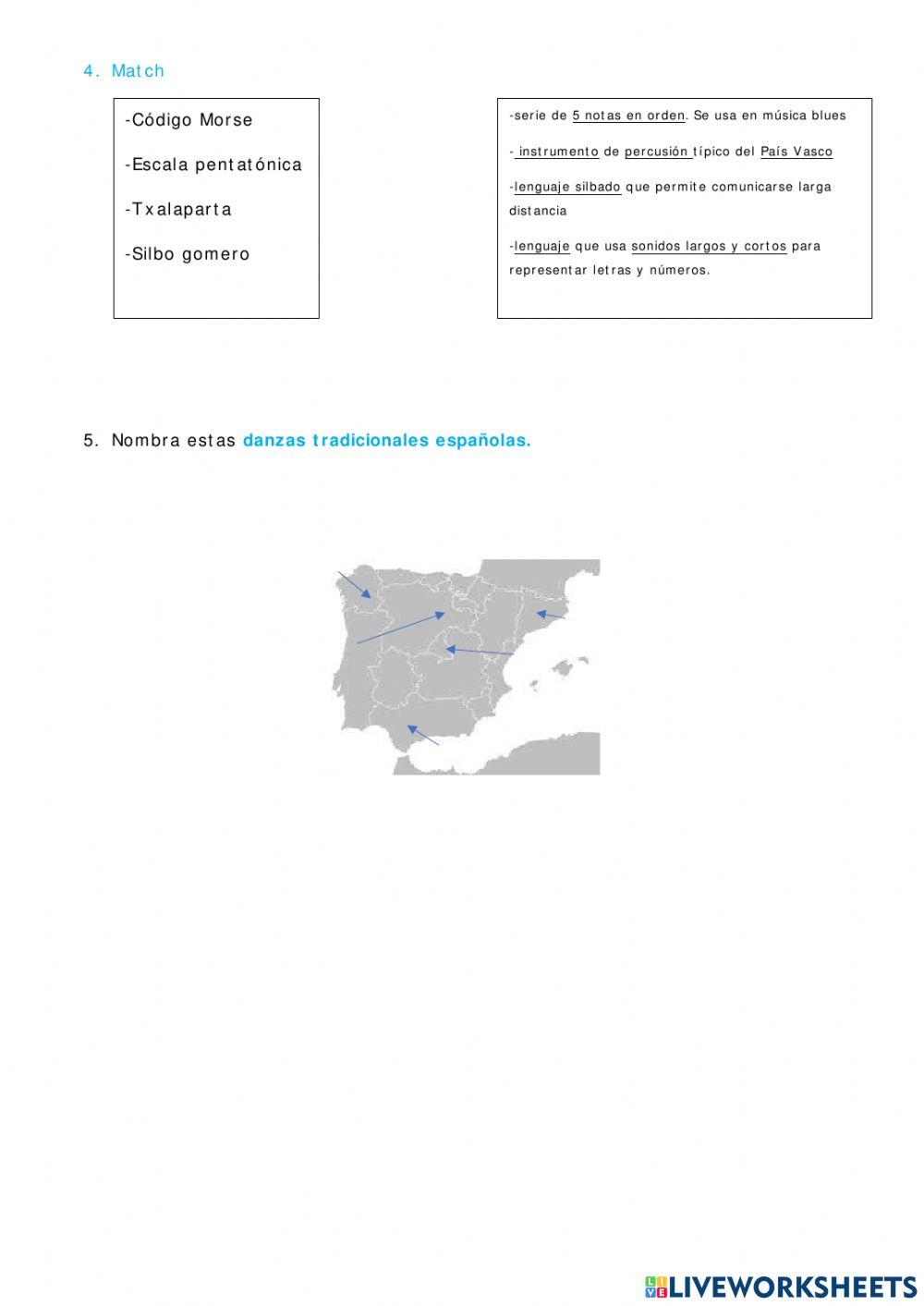5º Examen Música. 2º Trimestre
