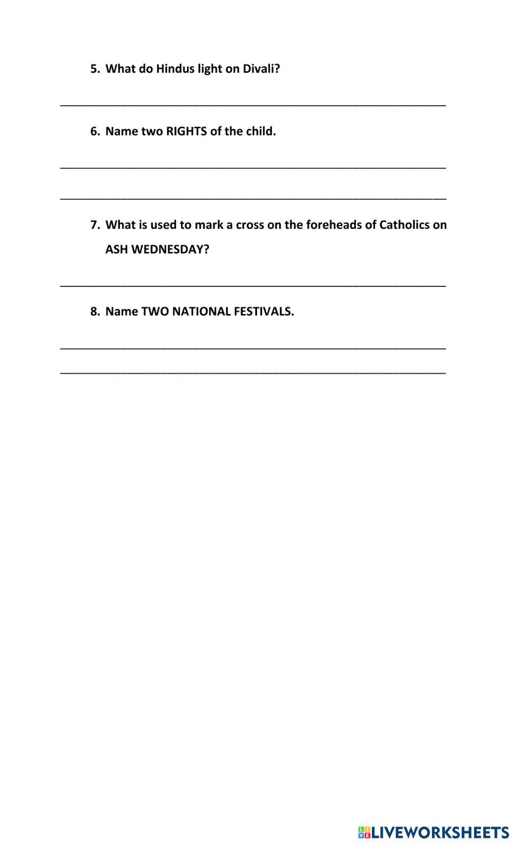 EASTER END OF TERM TEST SOCIAL STUDIES STANDARD ONE 2022.