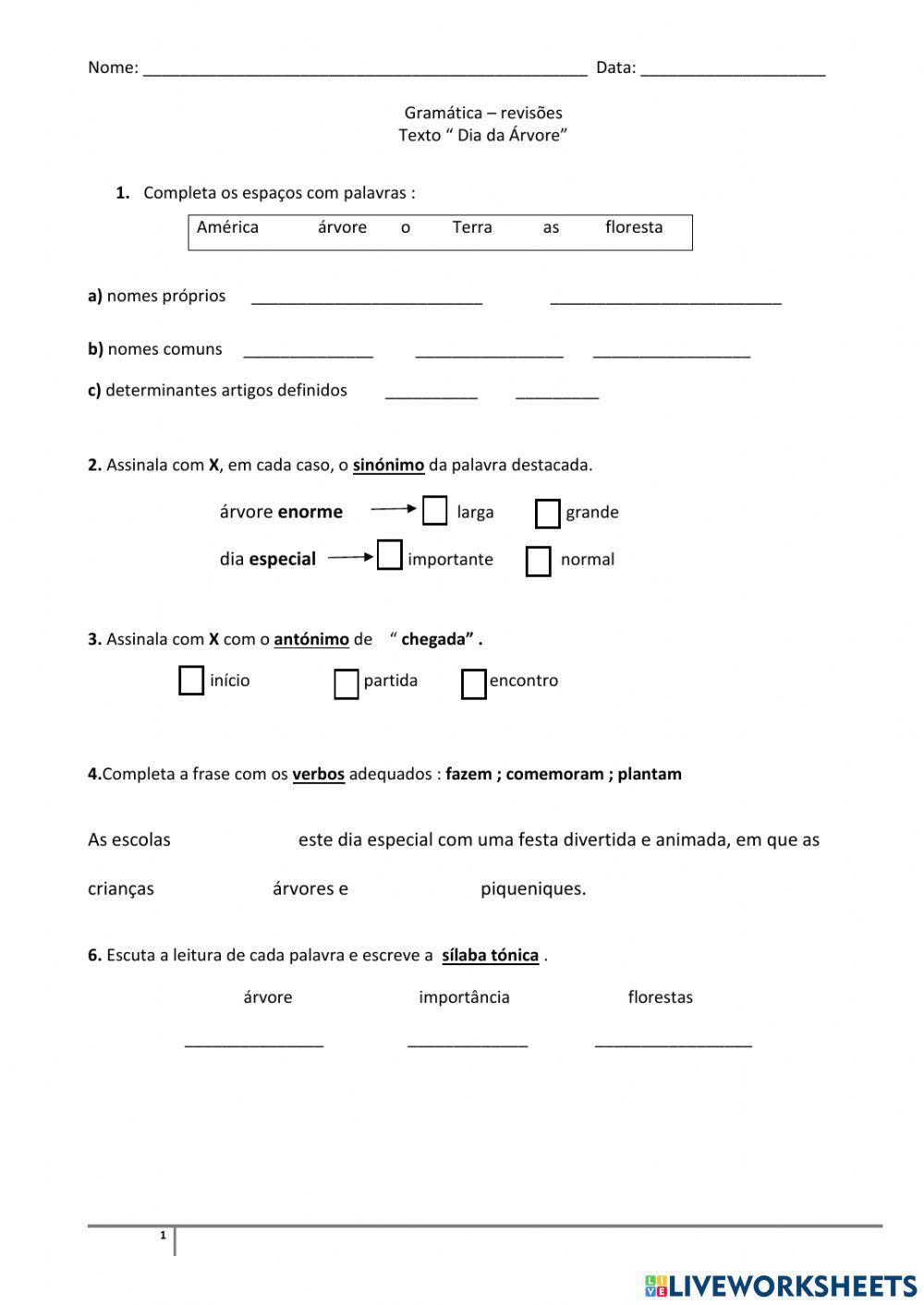 Revisoes de portugues