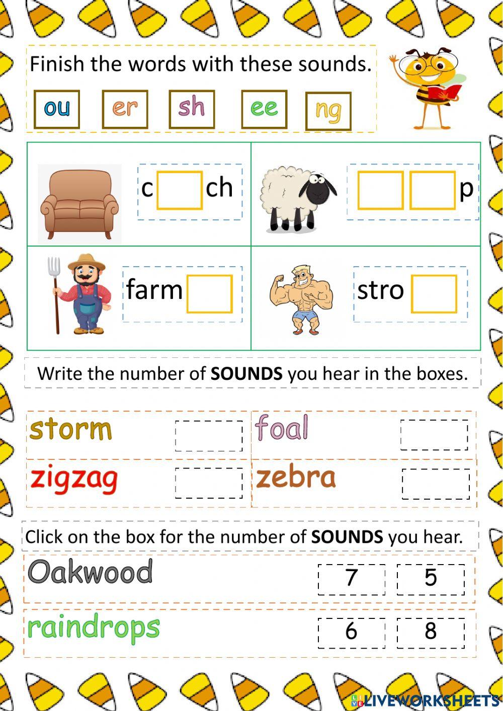 Phonics Review Phonics exercise | Live Worksheets
