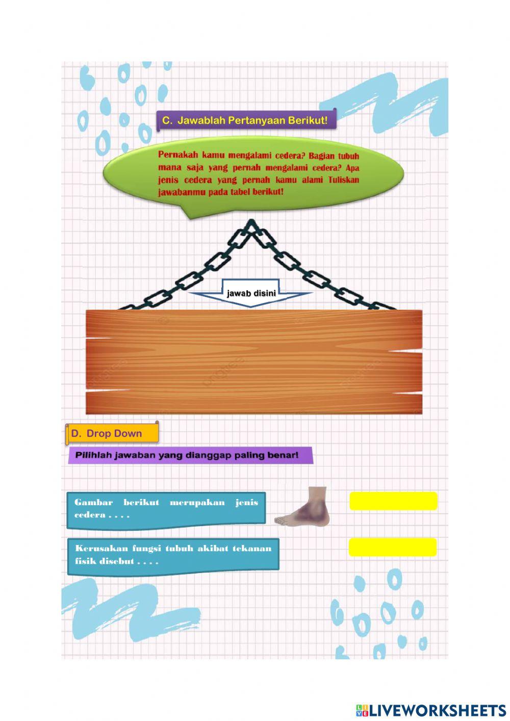 Latihan Soal Jenis dan Cara Menangani Cedera