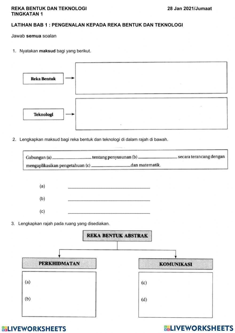 Pengenalan kepada Reka Bentuk dan Teknologi