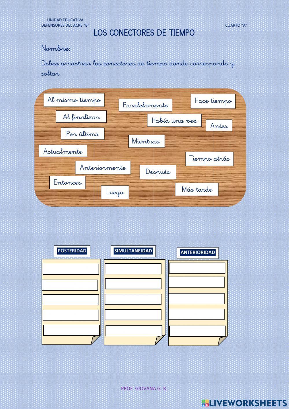 Los conectores de tiempo 2