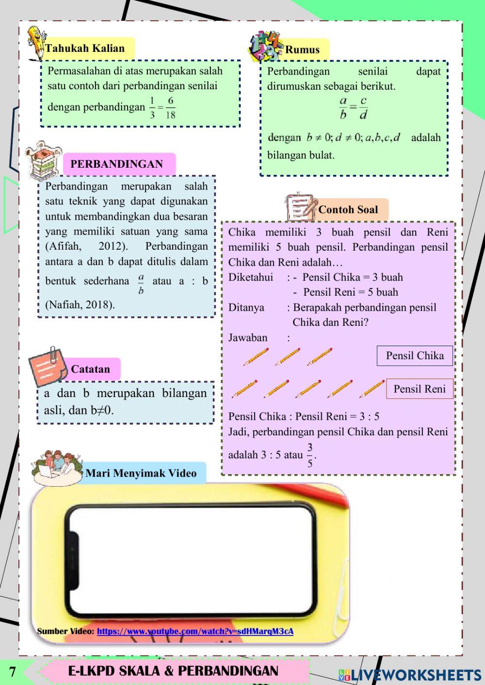 Skala dan Perbandingan