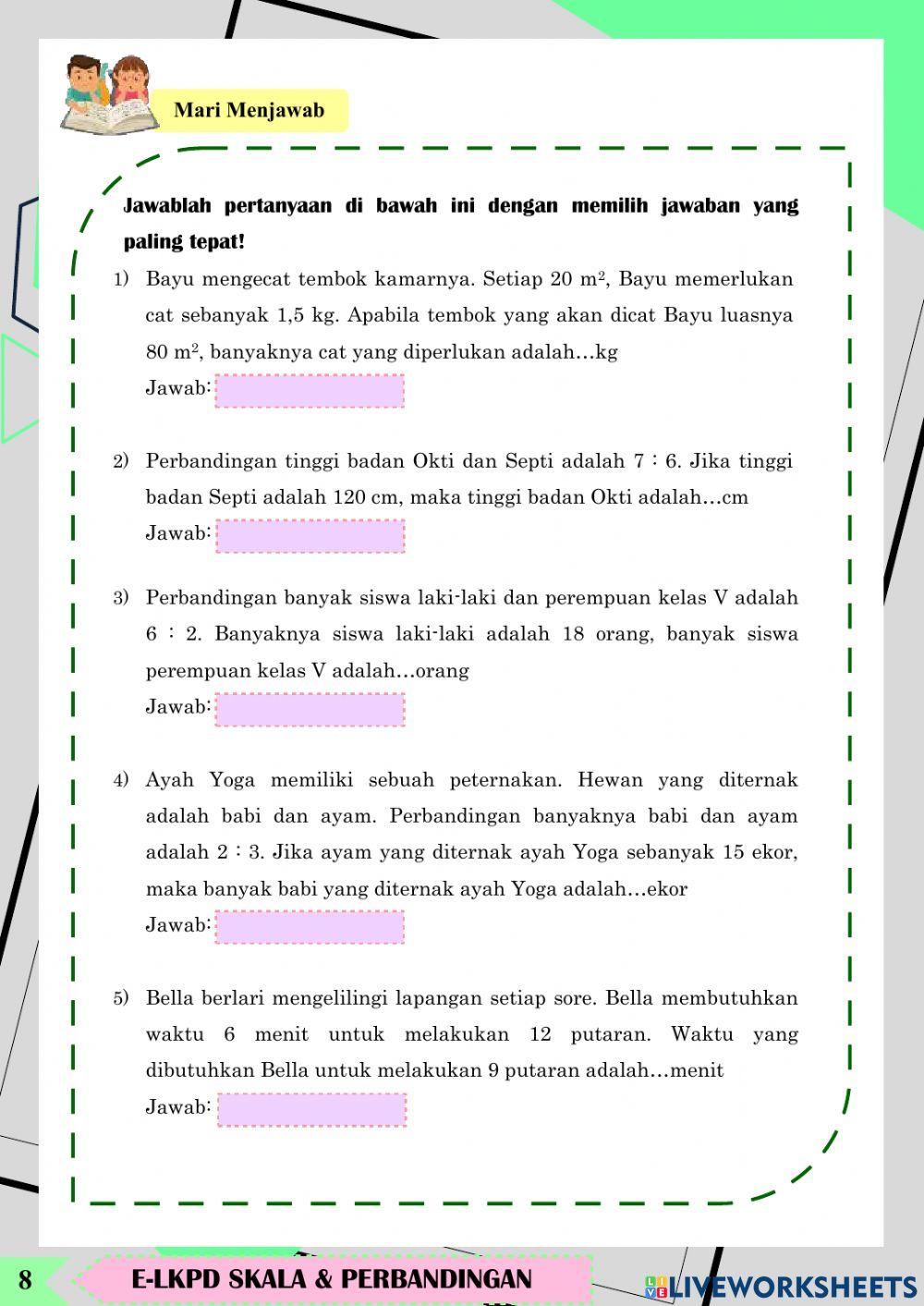 Skala dan Perbandingan