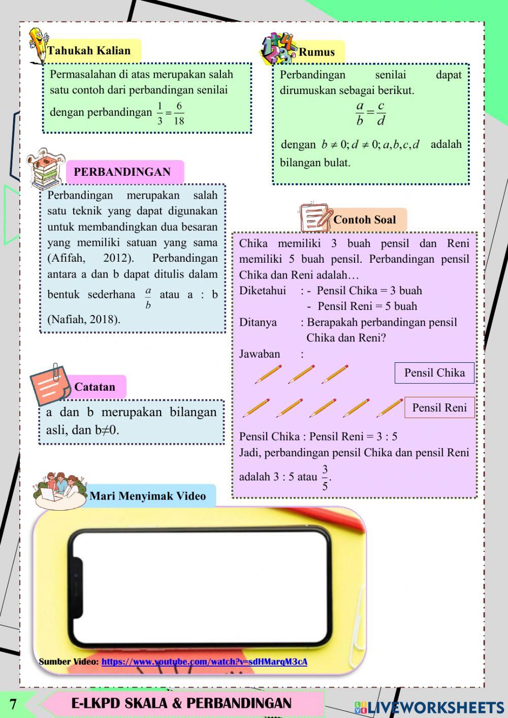 Skala dan Perbandingan