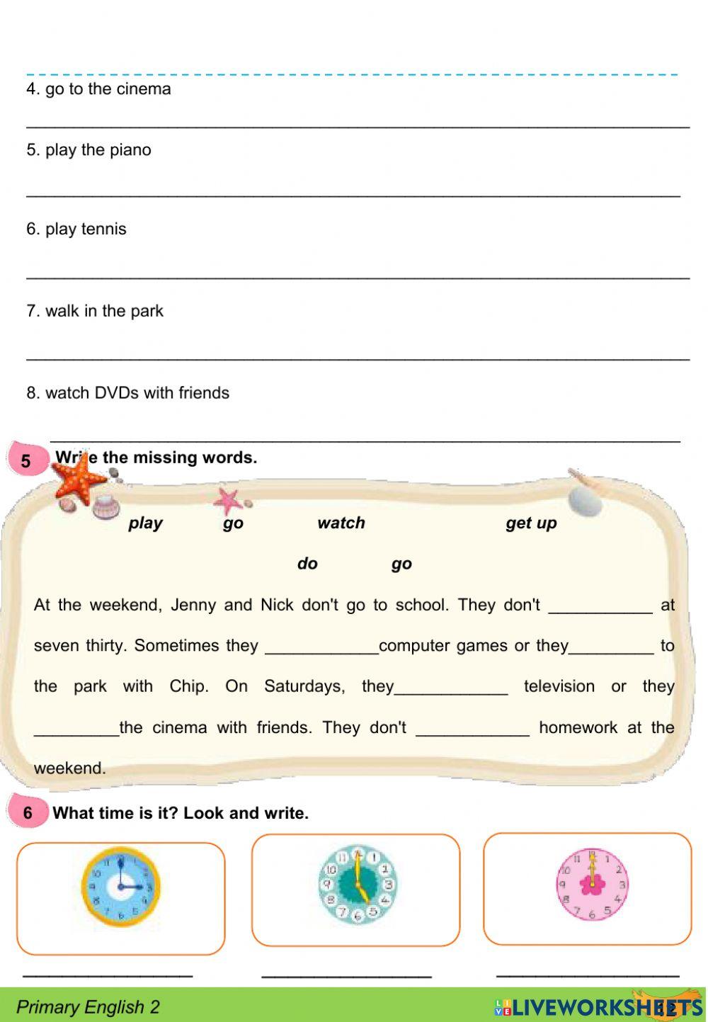 DieuAnh AS2 unit 2: My busy week (L4)