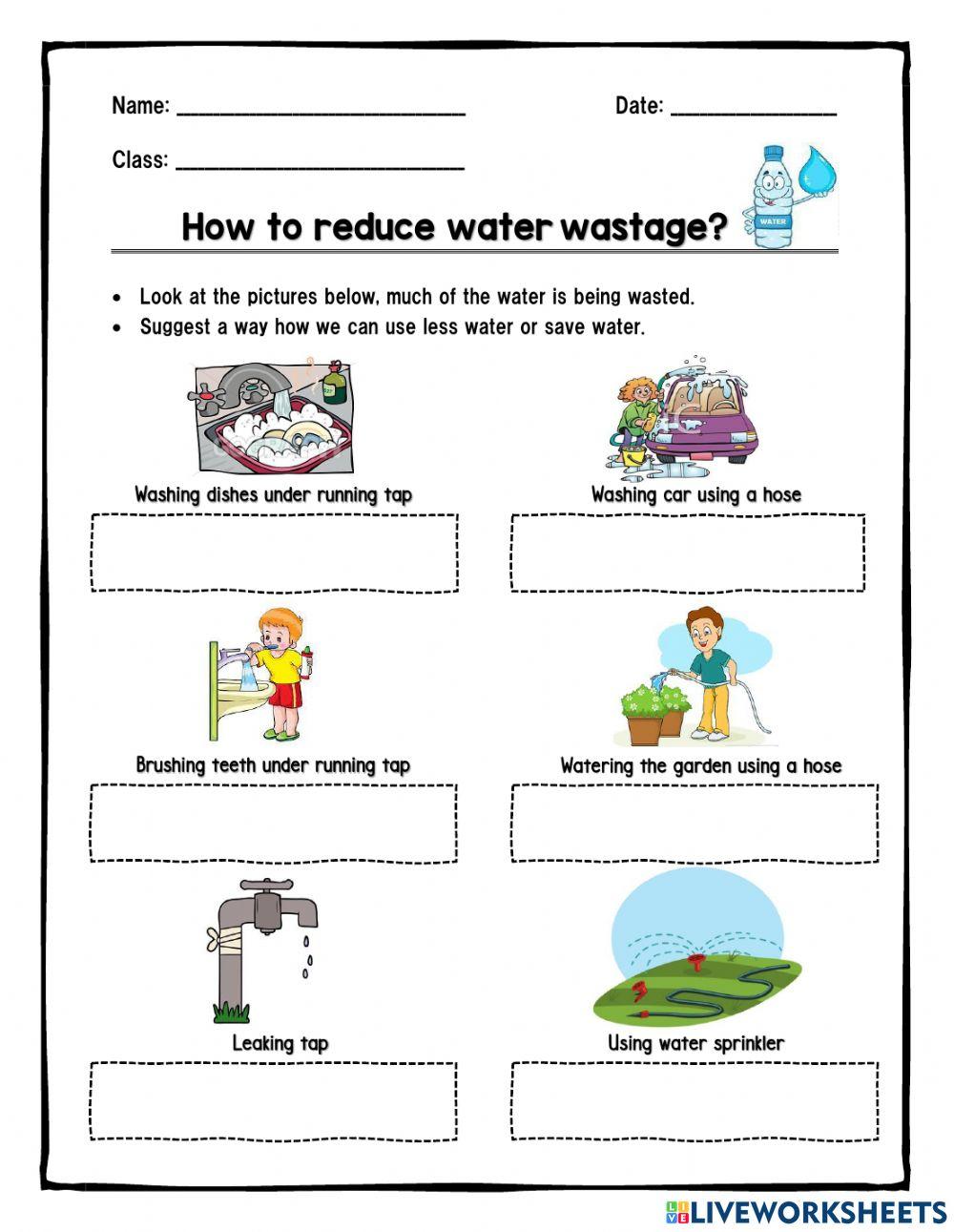 How to reduce water wastage?