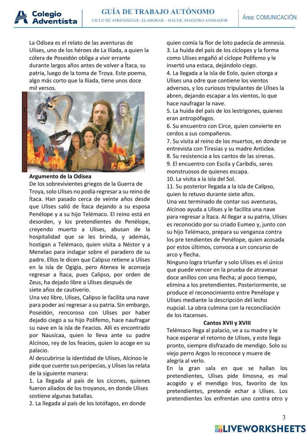 La iliada y la odisea