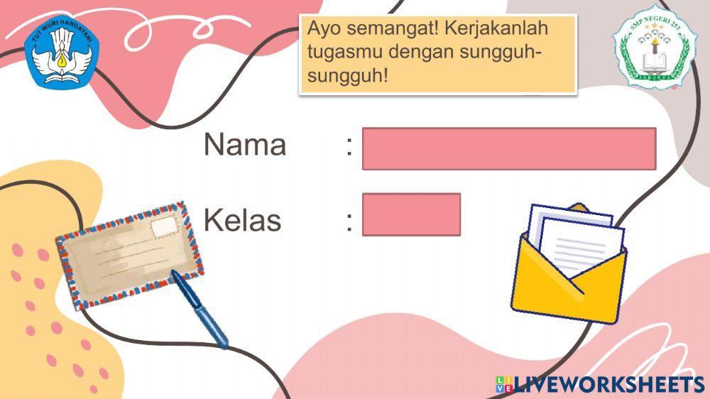 E-LKPD Surat Pribadi dan Surat Dinas