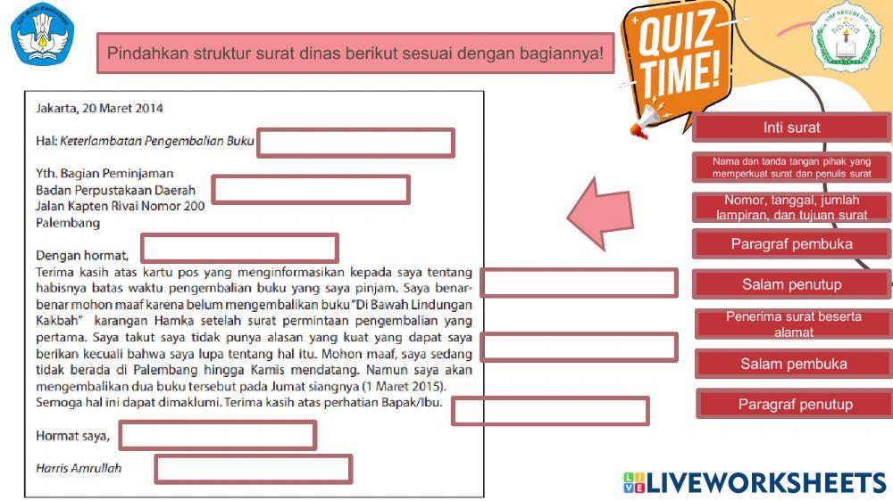 E-LKPD Surat Pribadi dan Surat Dinas