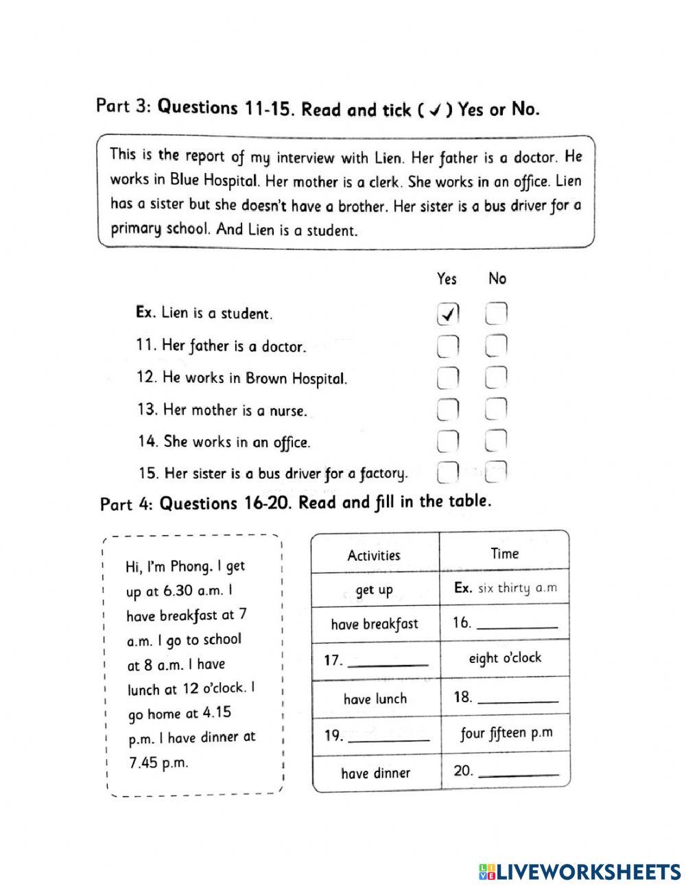 Grade 4 - U11-12 test 1 (big 4)