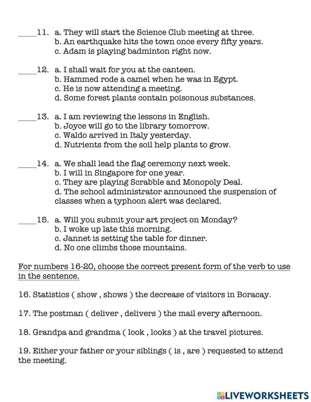 Lang4-Q3-Exam 2021-2022