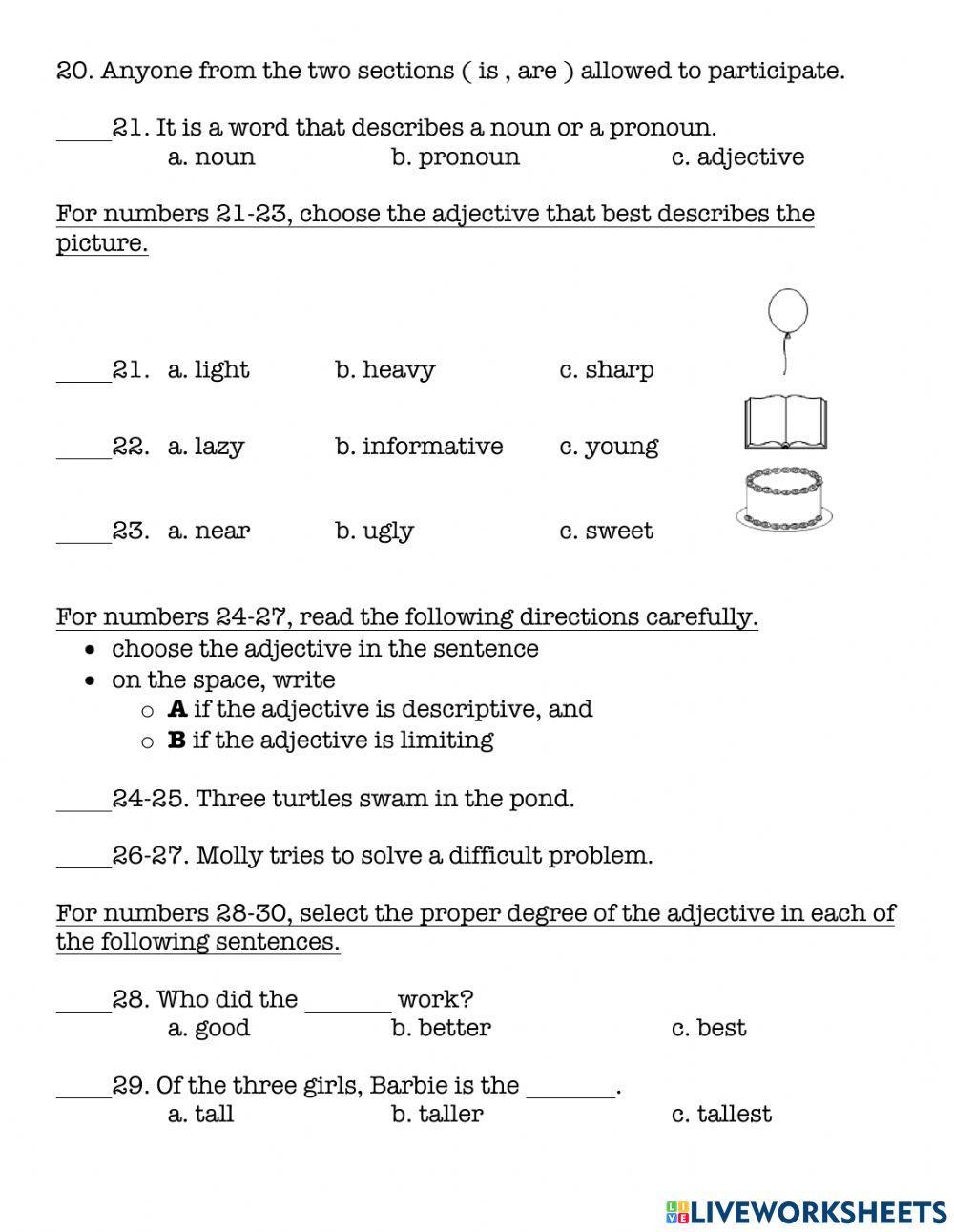 Lang4-Q3-Exam 2021-2022