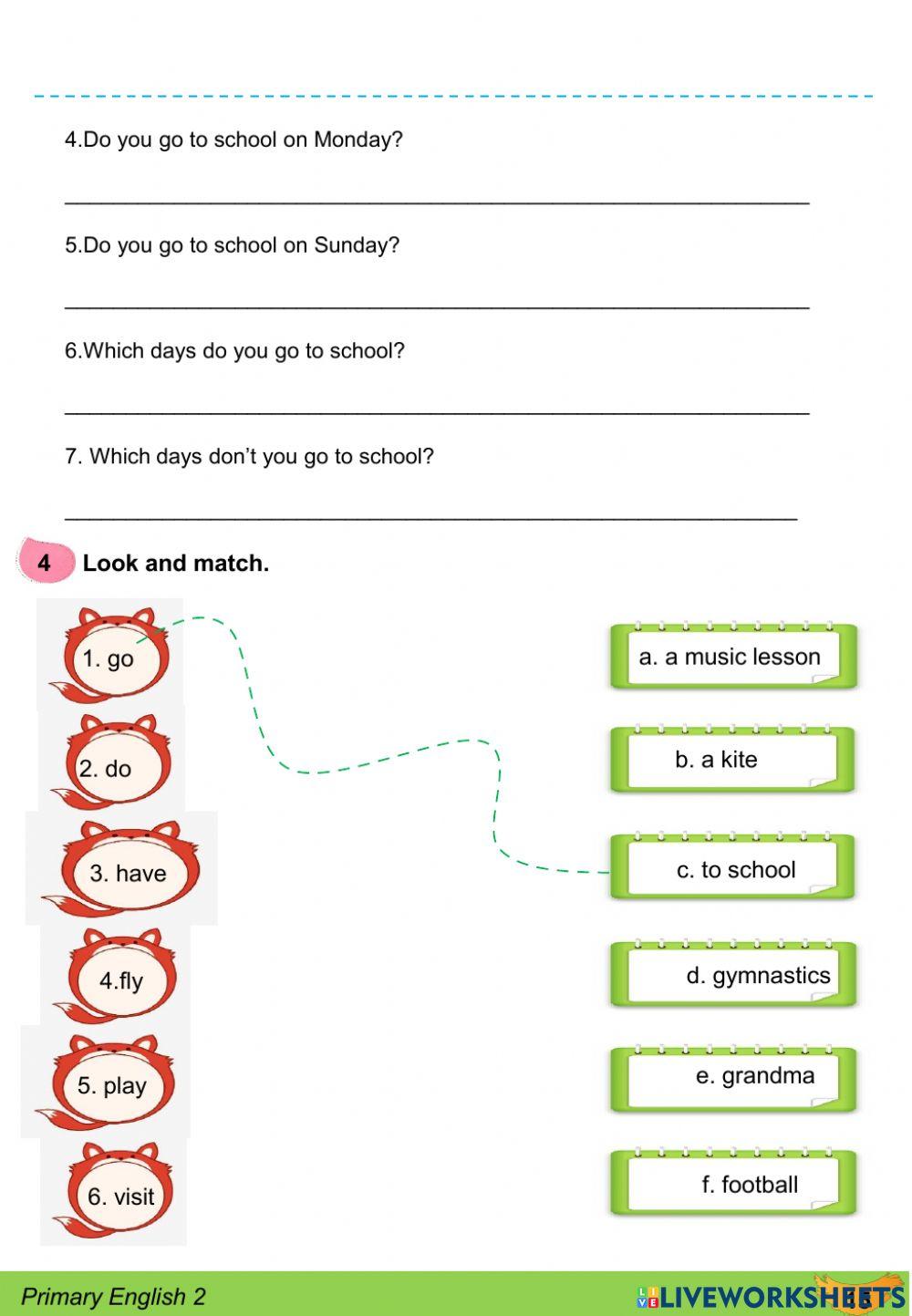 DieuAnh AS2 unit 2: My busy week (L5)