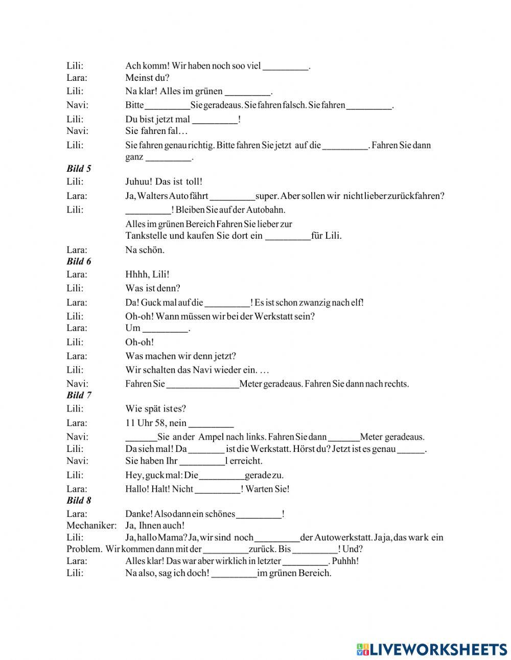 Lektion 11 in der Stadt