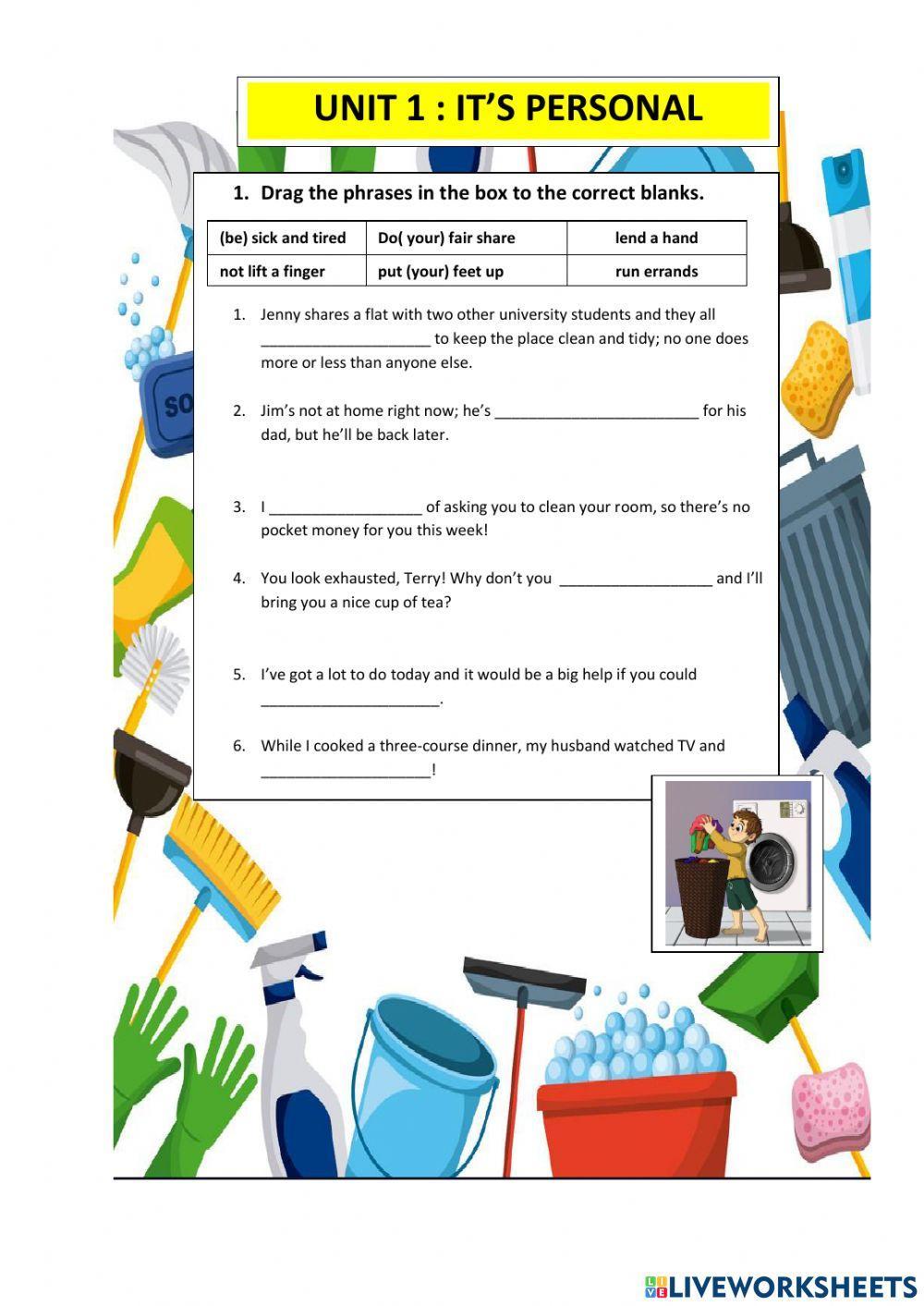 Form 5: unit 1 (it's personal)