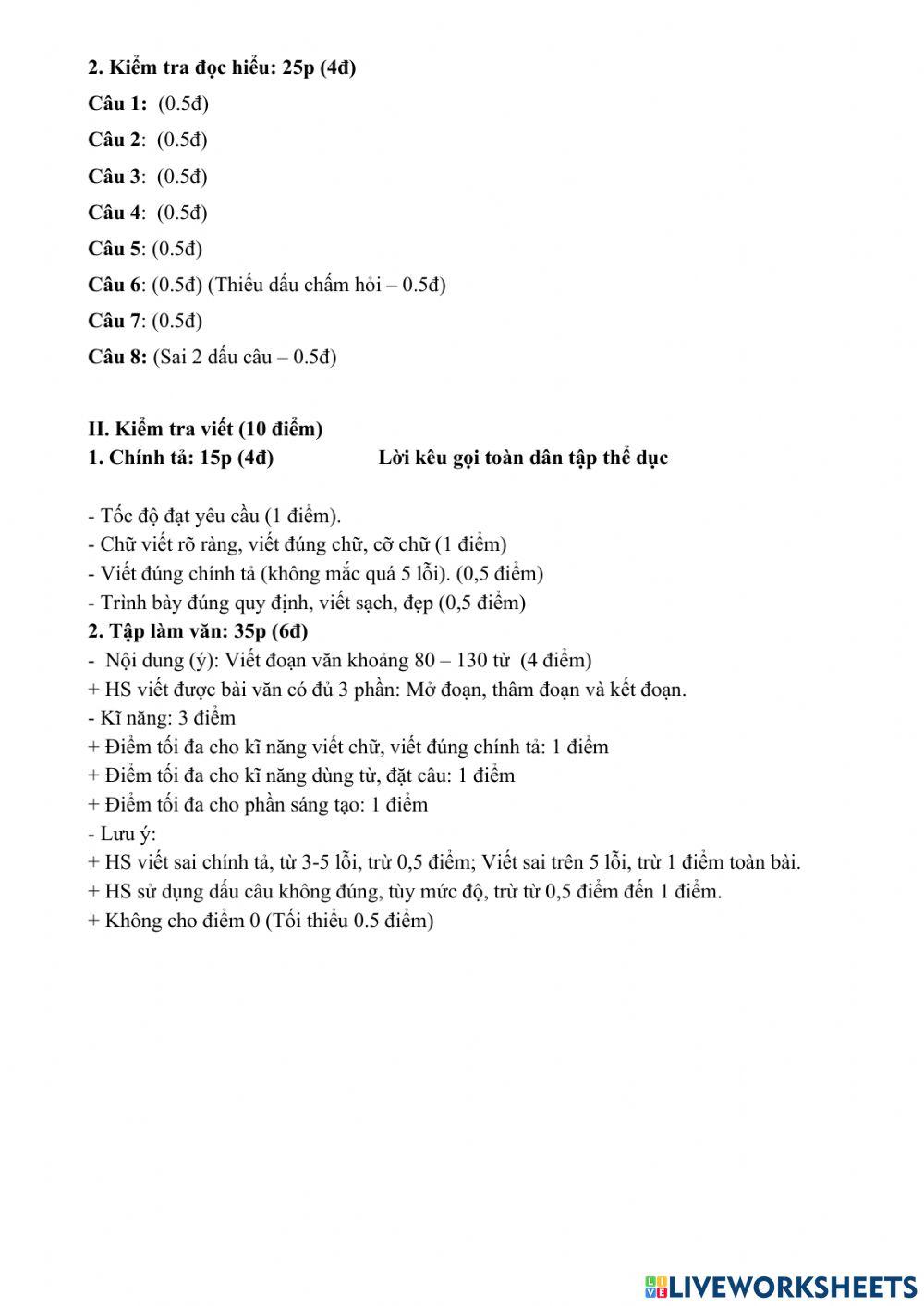 Ôn tập giữa hk2