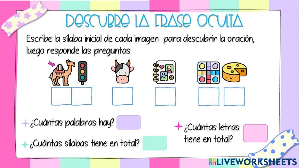 Descubre la frase secreta