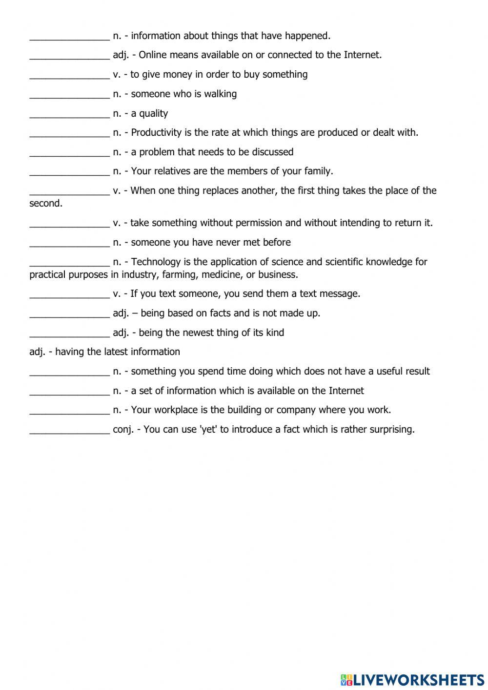 Ielts f2 writing unit 7 vocab