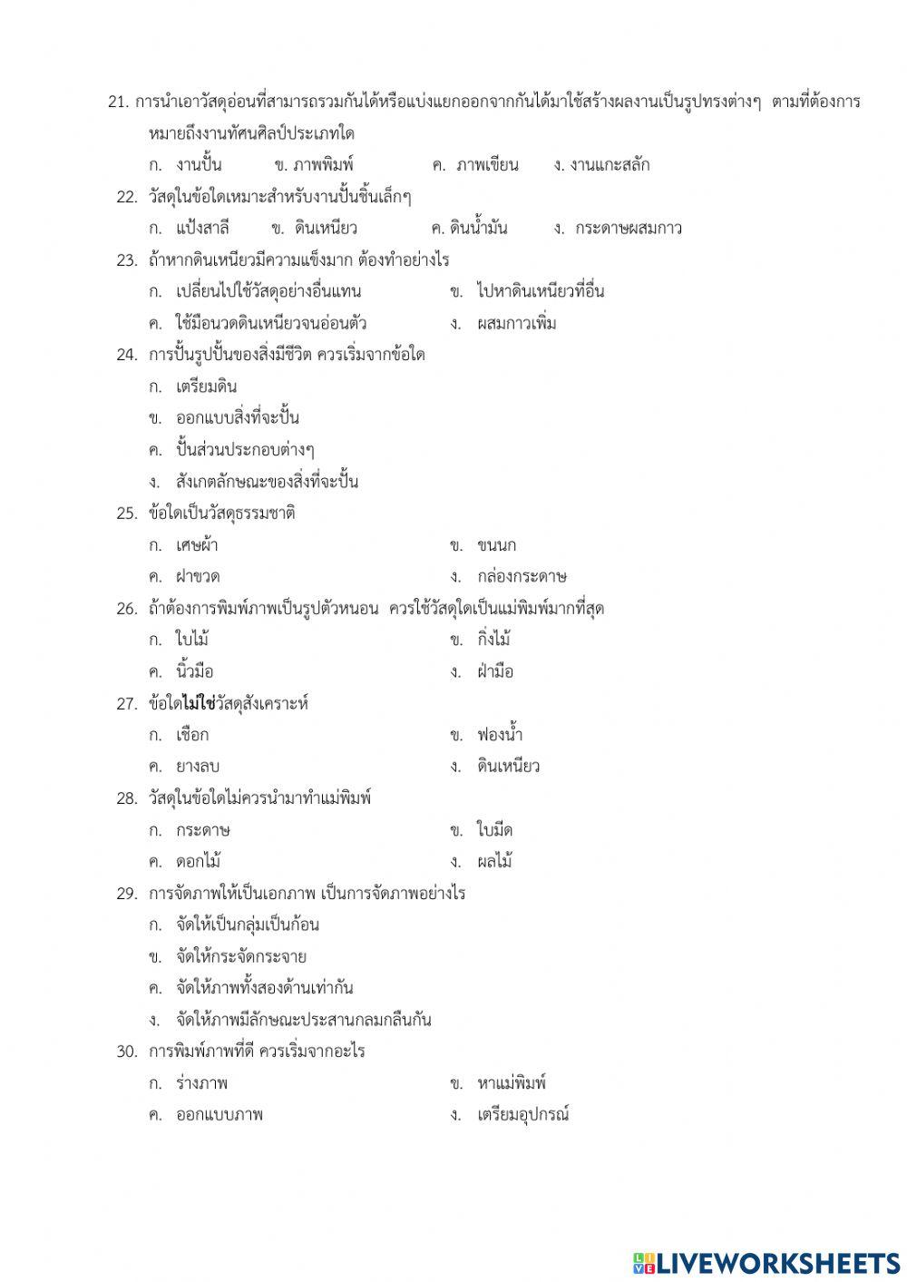 บลายภาค ศิลปะ