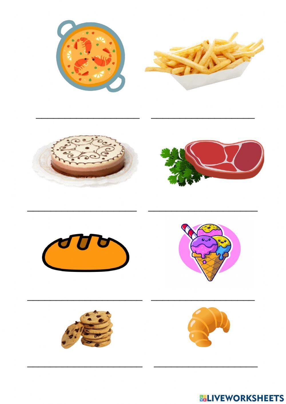 Ficha de Lectura y Vocabulario de el Restaurante