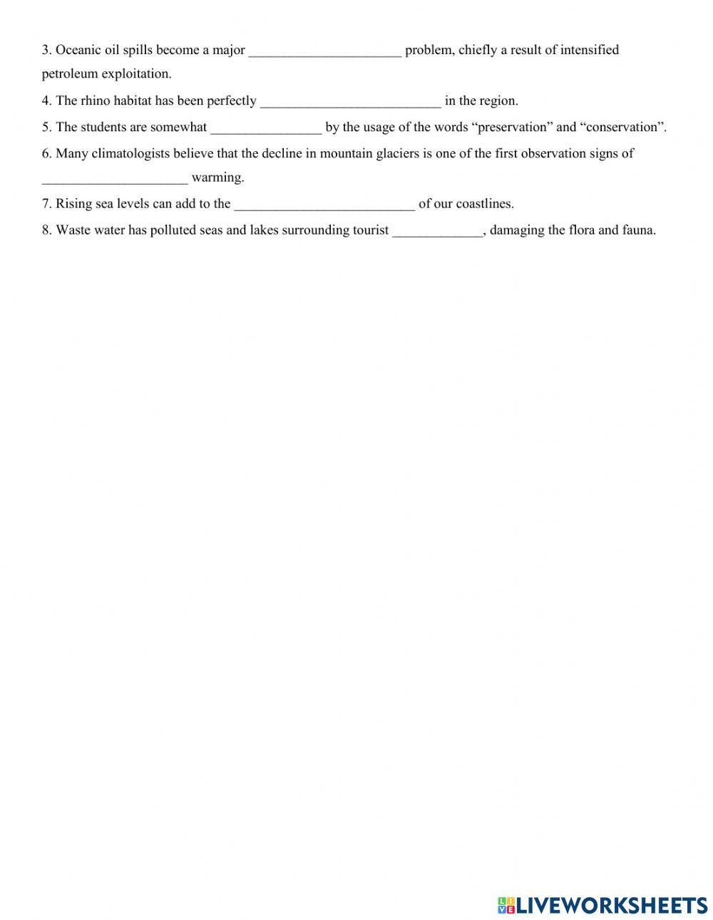 Y10 Unit 9.1 - Phonetics & Vocab (Environment)