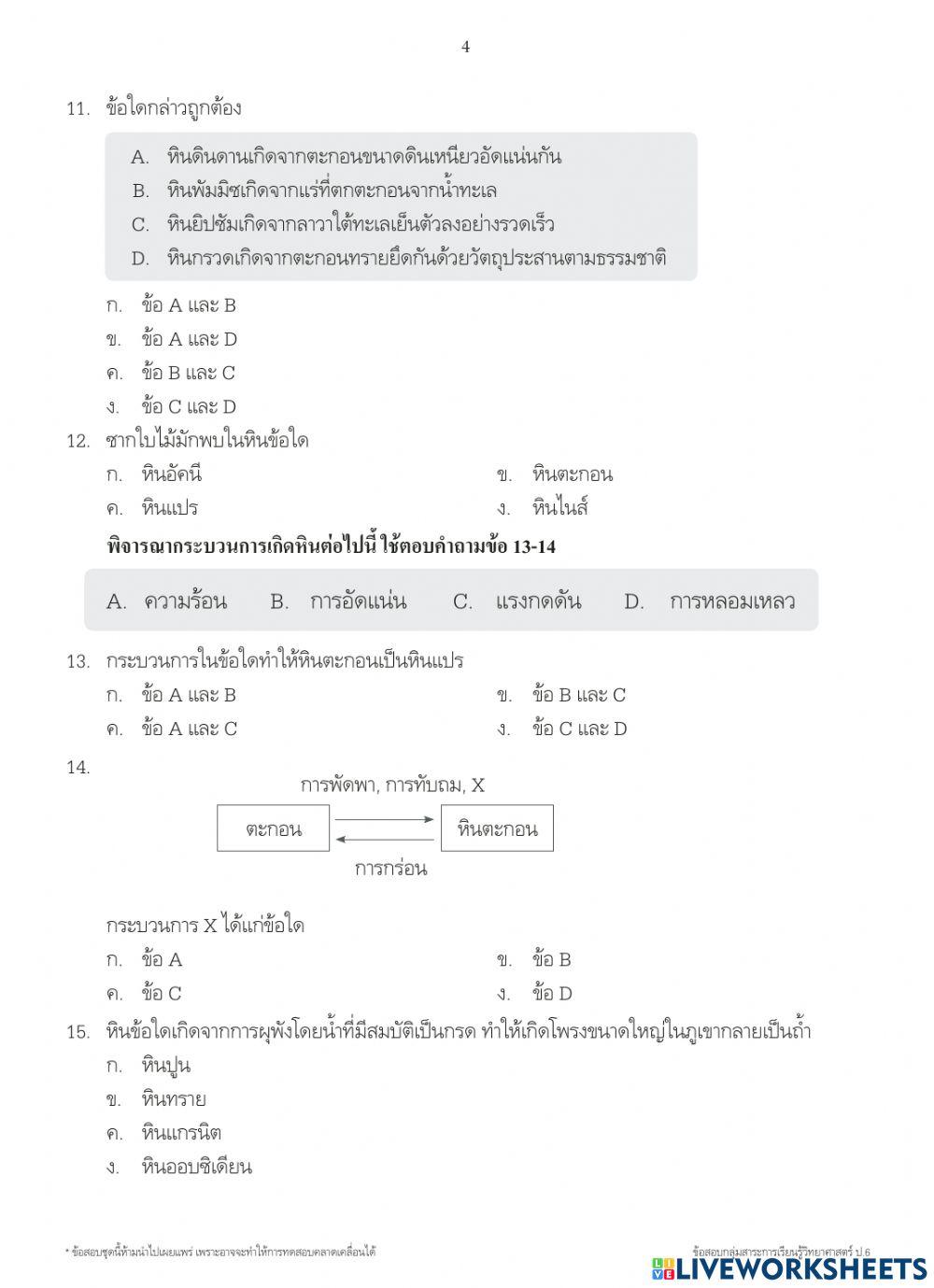 วิทยาศาสตร์ ป.6