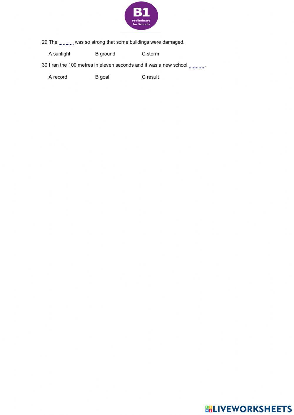 Ge B1 End of Term Use of English March 22