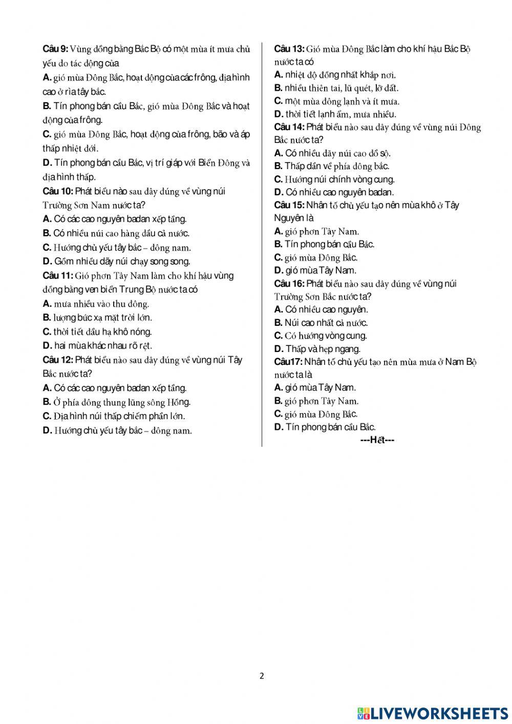 Địa lí tự nhiên