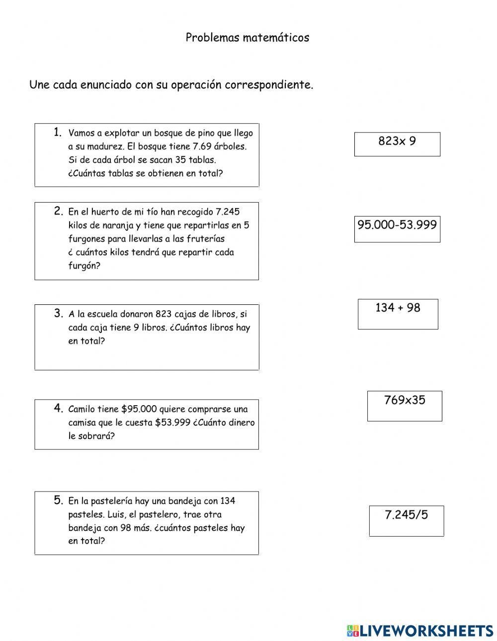 Problemas Matemàticos