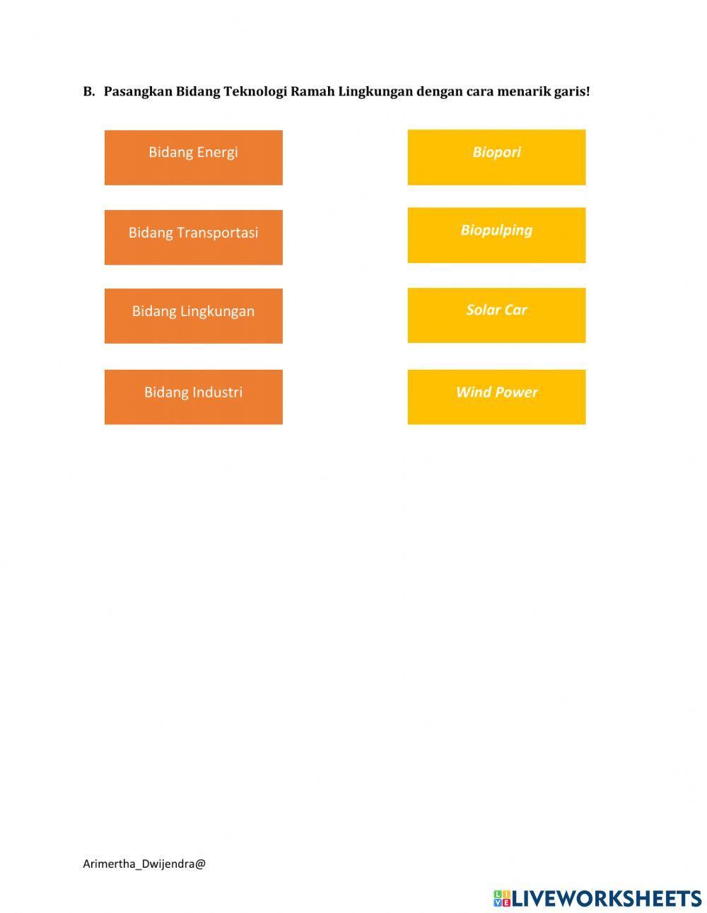 Jenis Jenis Teknologi Ramah Lingkungan