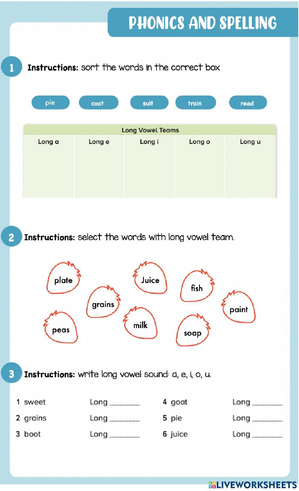 Phonics and Spelling