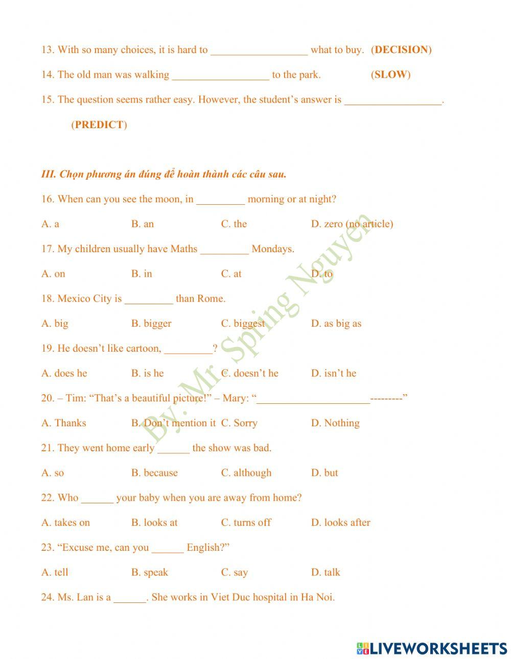 Đề thi vào 10 - Thanh Hóa năm 2021
