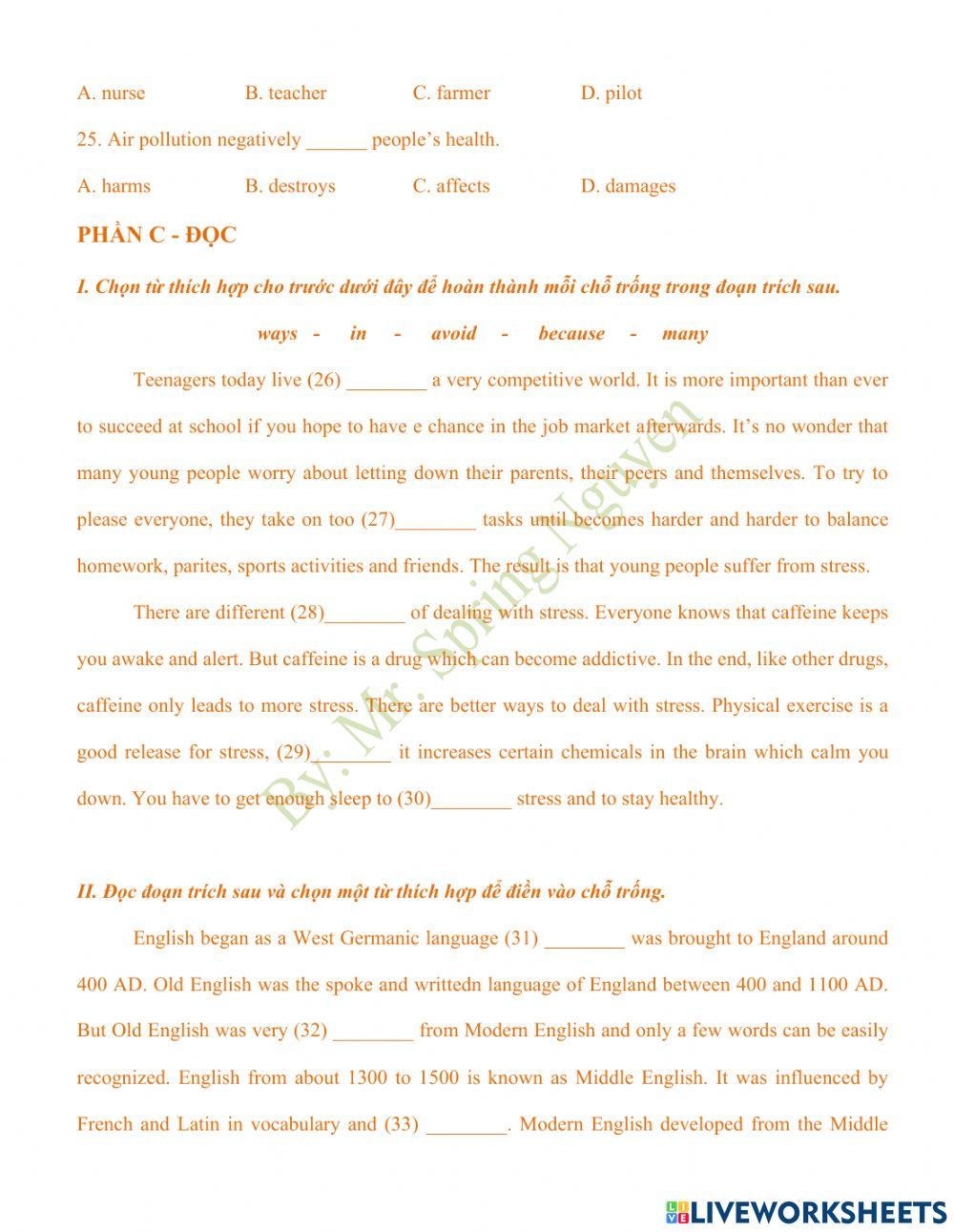 Đề thi vào 10 - Thanh Hóa năm 2021