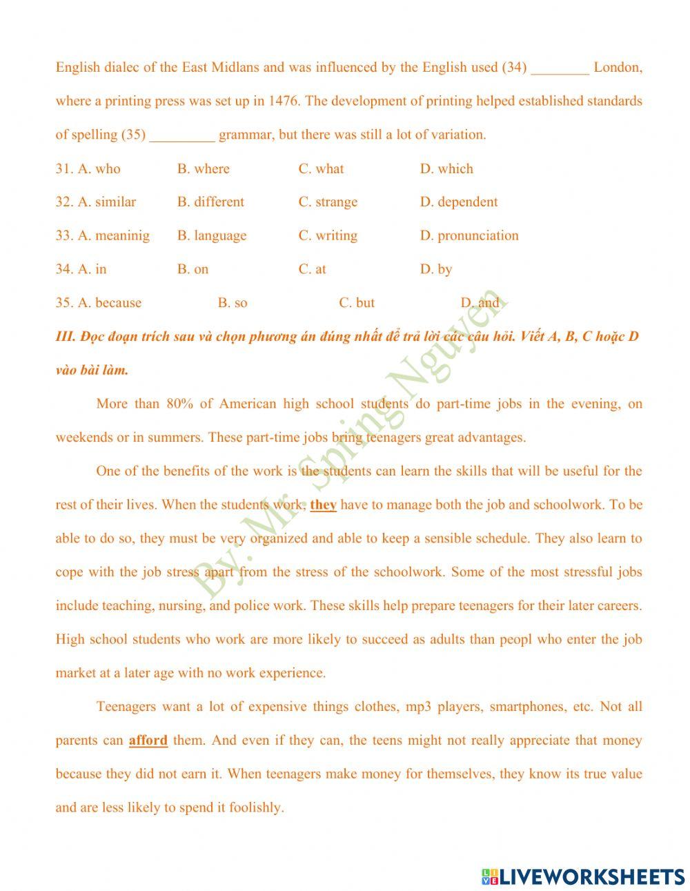 Đề thi vào 10 - Thanh Hóa năm 2021