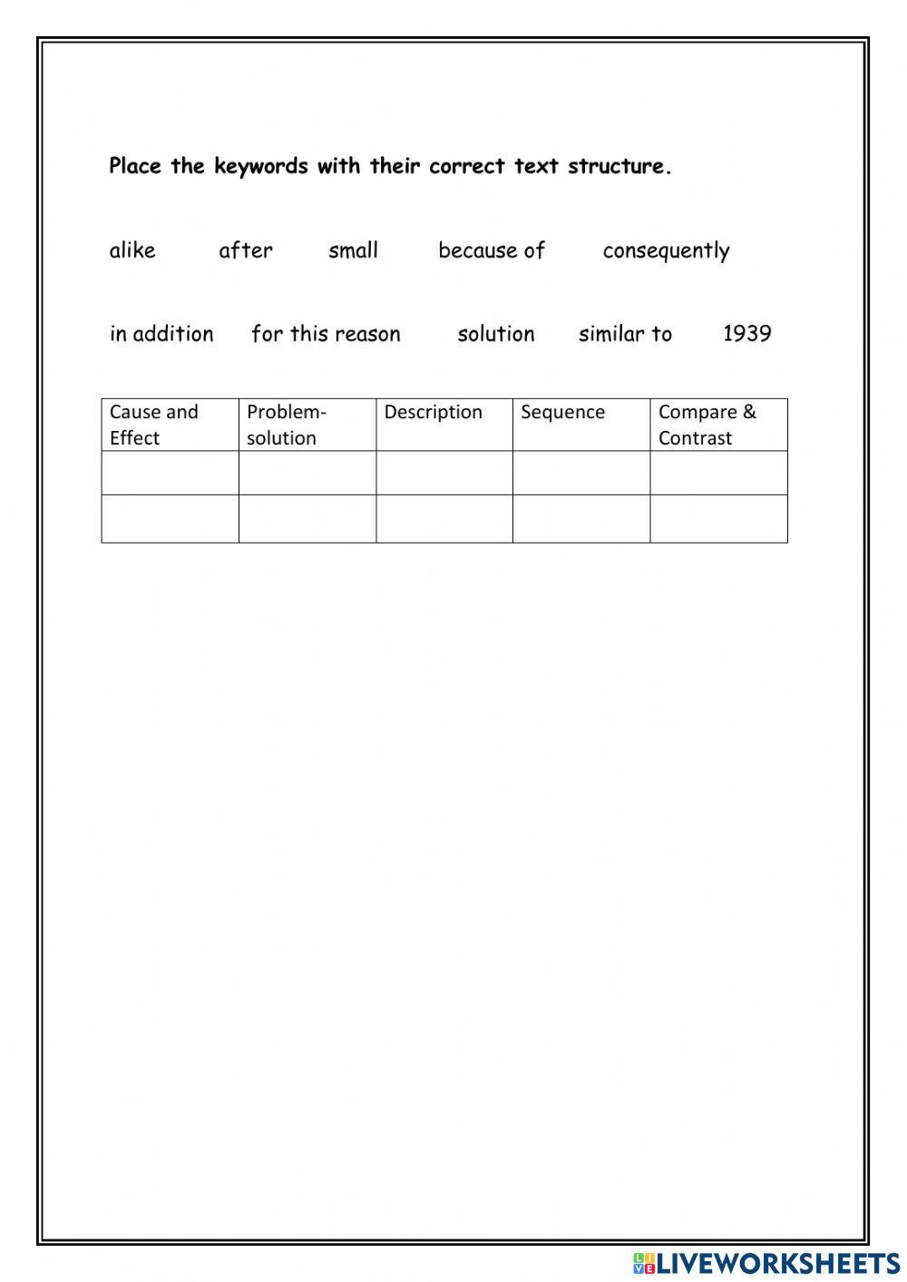 All Text Structures