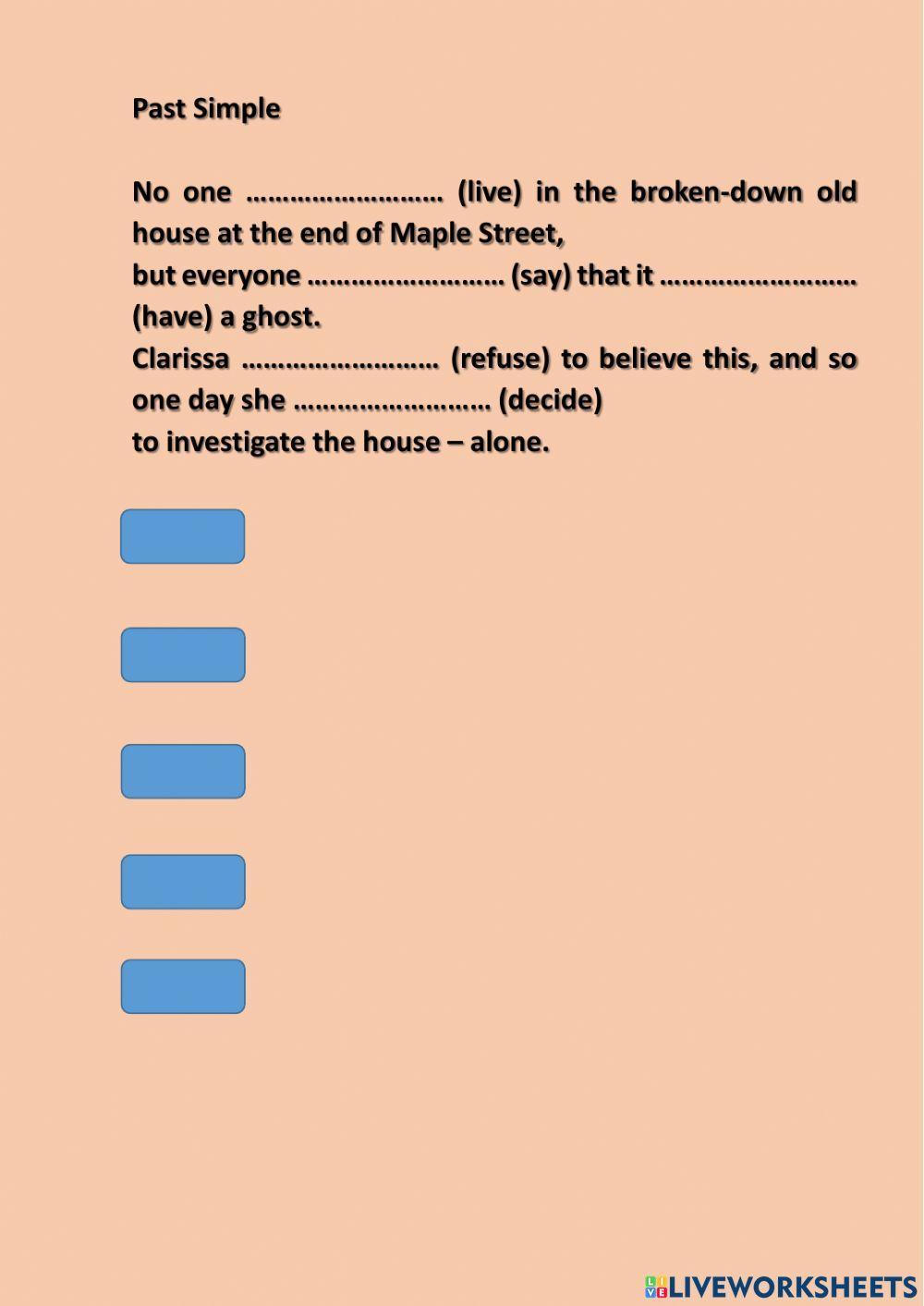 Past Simple for Svetlana