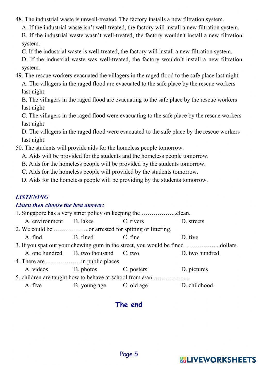 Tieng Anh Lop 8 - 2nd Mid-Term Test 04