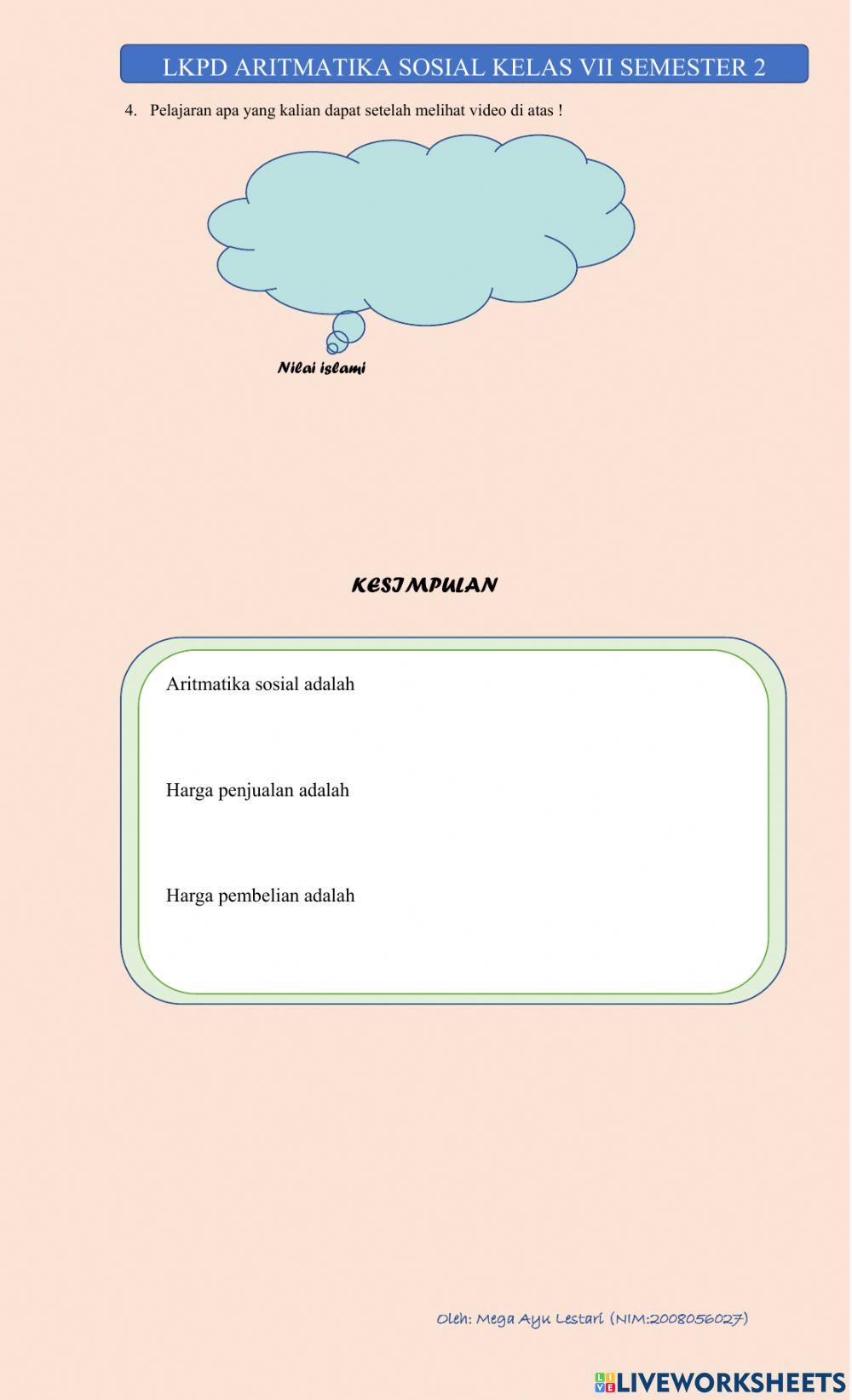 Aritmatika sosial smp 7