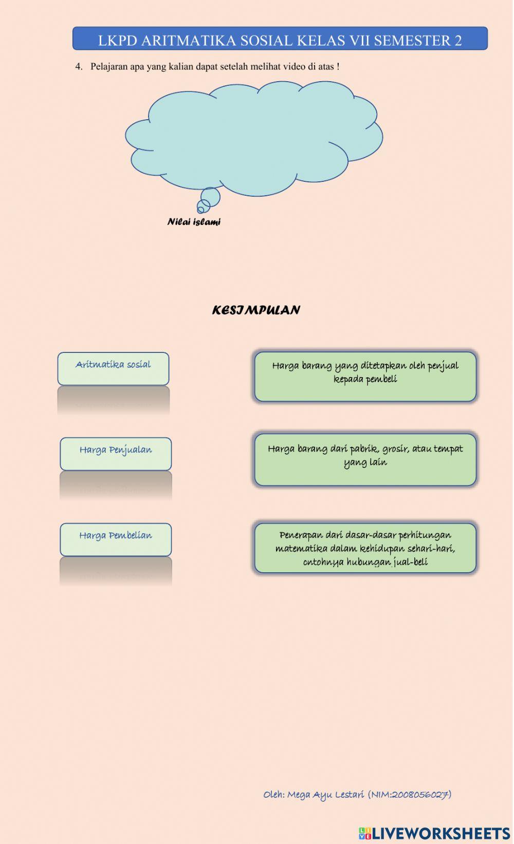 Aritmatika sosial (hb & hj) smp 7