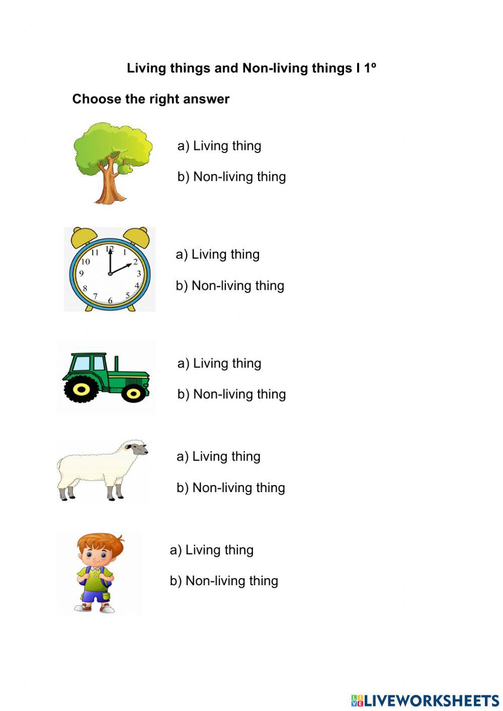 Living or Non-living things I 1º Living or Non-living things I 1º