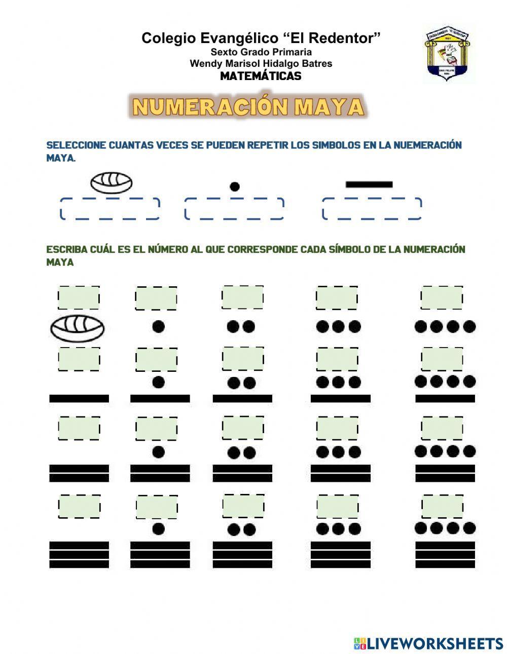Numeración maya