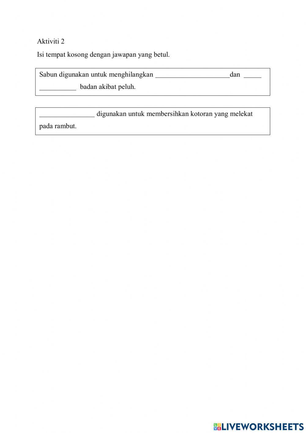 Bahan penjagaan kebersihan anggota badan