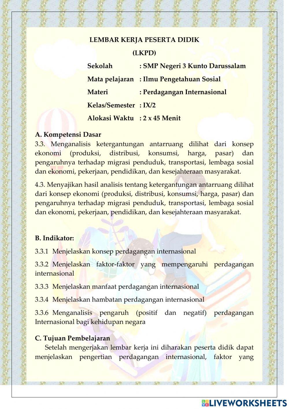 Perdagangan Internasional