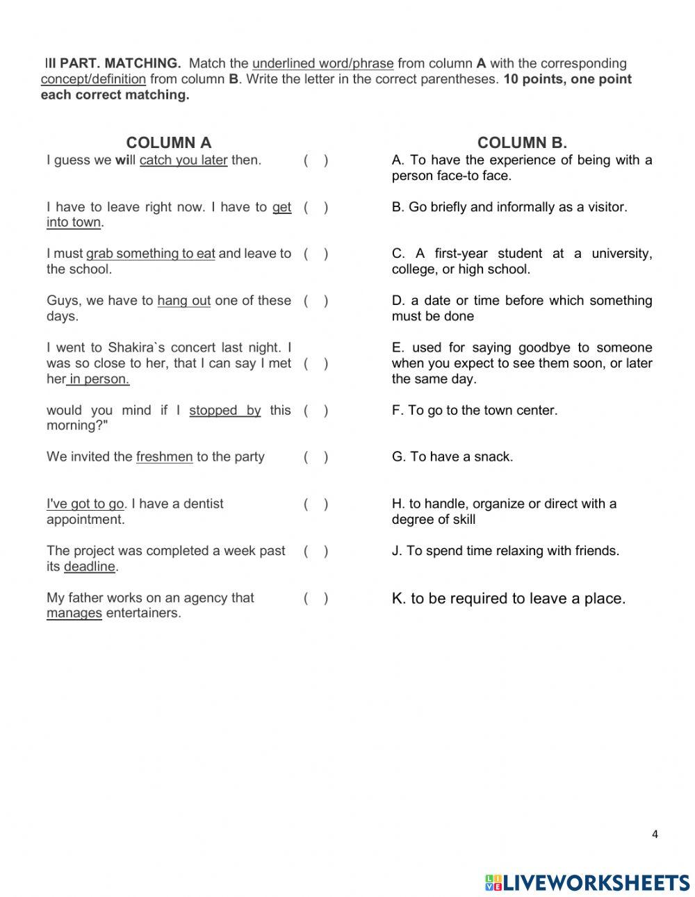 9TH FIRST TEST, FIRST TERM. 