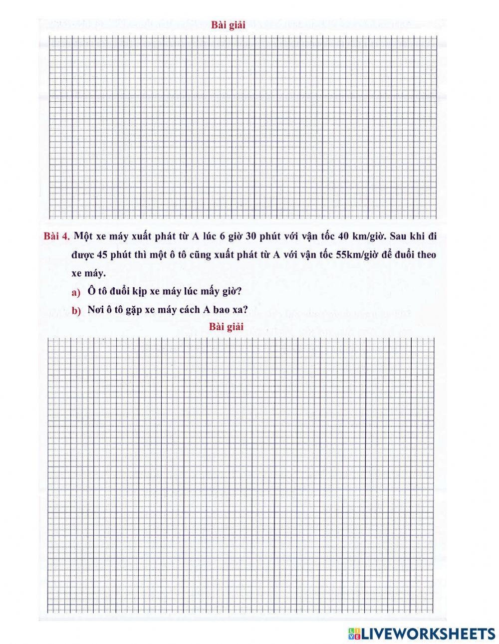 Toán 5 - Tuần 34 Bài tập